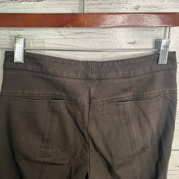 Vince Mid-Rise Skinny  Fit Trousers Brown Size: 4 - Picture 5 of 7